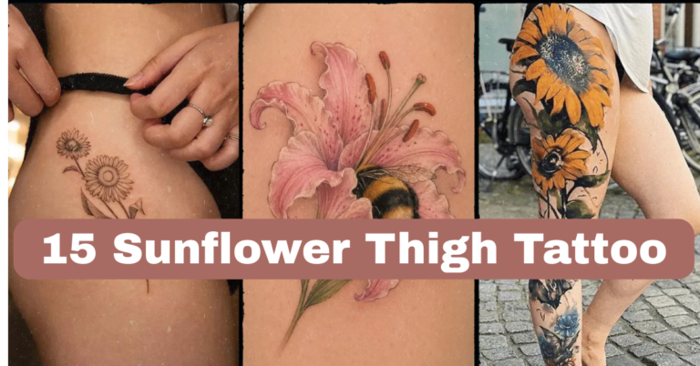 15 Sunflower Thigh Tattoo Ideas That Actually Hold Up Over Time
