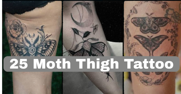 25 Moth Thigh Tattoo Ideas That Actually Hold Up Over Time