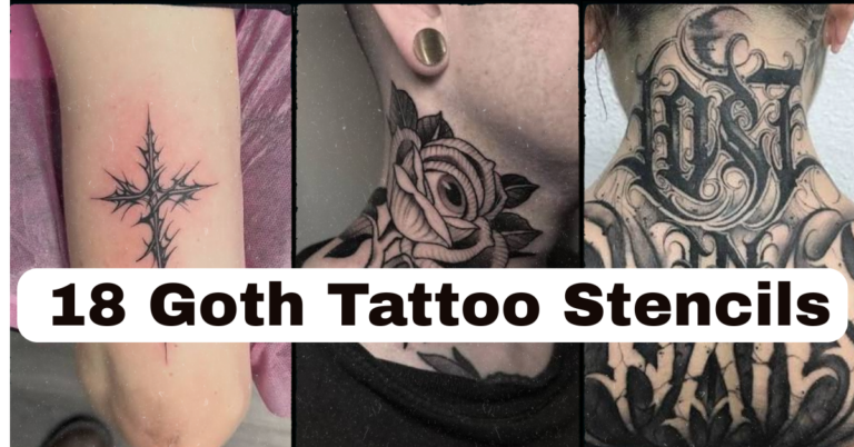18 Goth Tattoo Stencils That Actually Hold Up on Skin