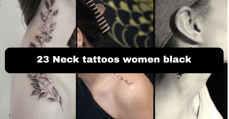 23 Neck Tattoos for Women in Black: Design, Placement, and Pain Guide