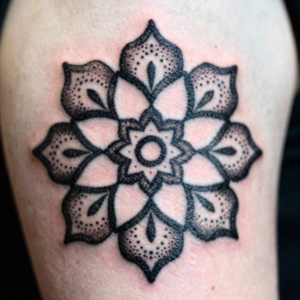 Dotwork Mandala Fragment