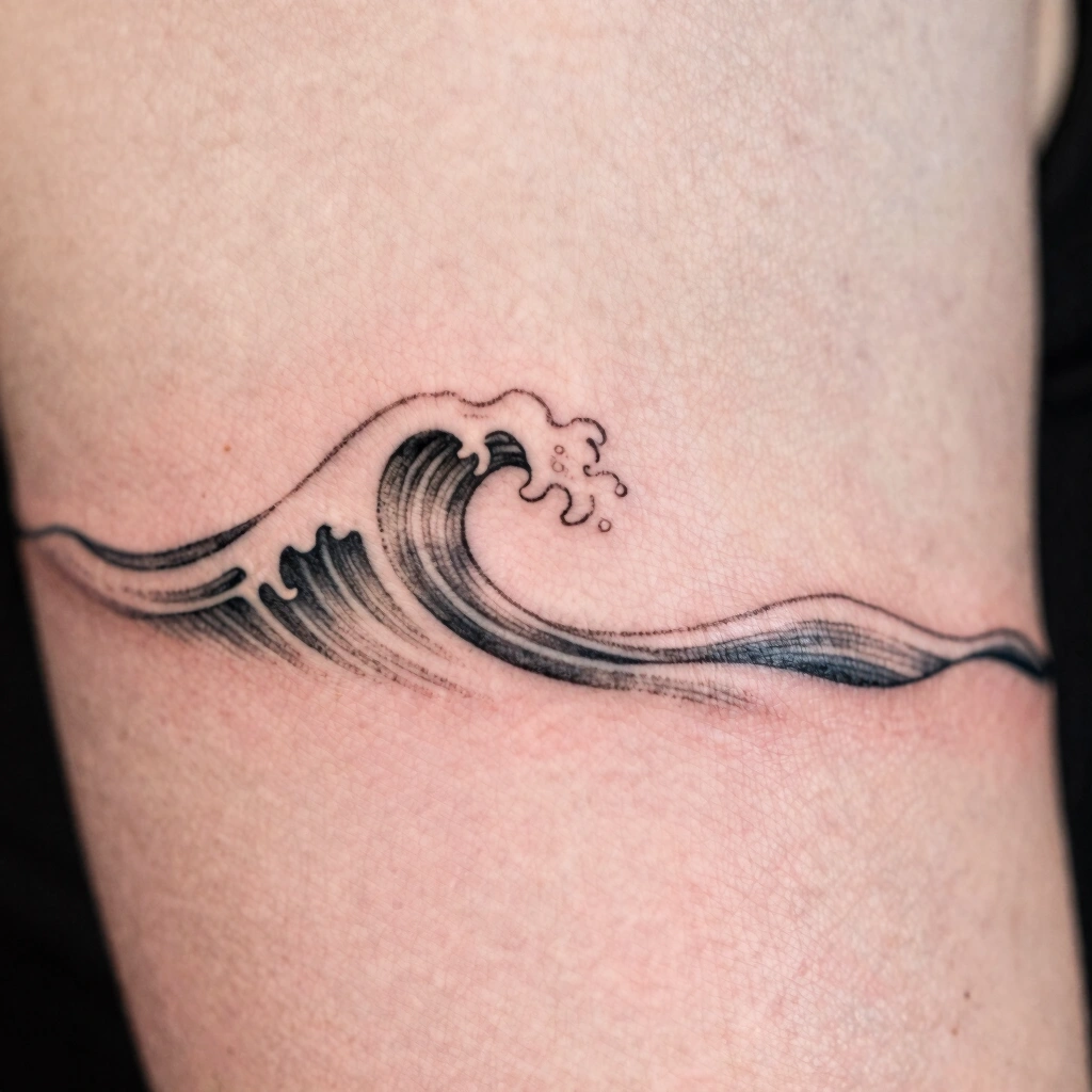Delicate Wave or Water Line