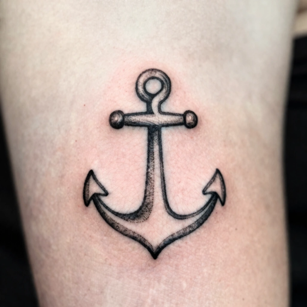Fine-Line Personal Symbol with Negative Space Accent
