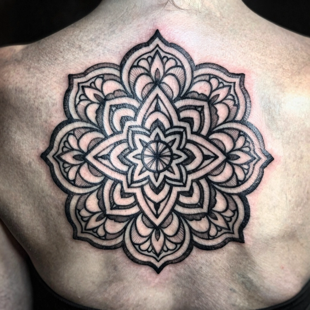 12. Sacred Geometry Floral Mandala