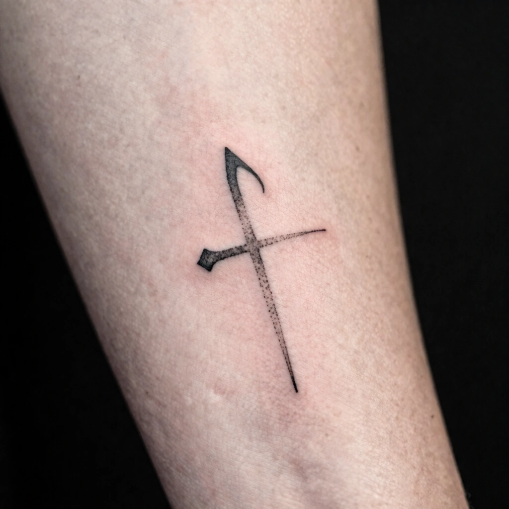 Single-Needle Script and Symbol Sleeve
