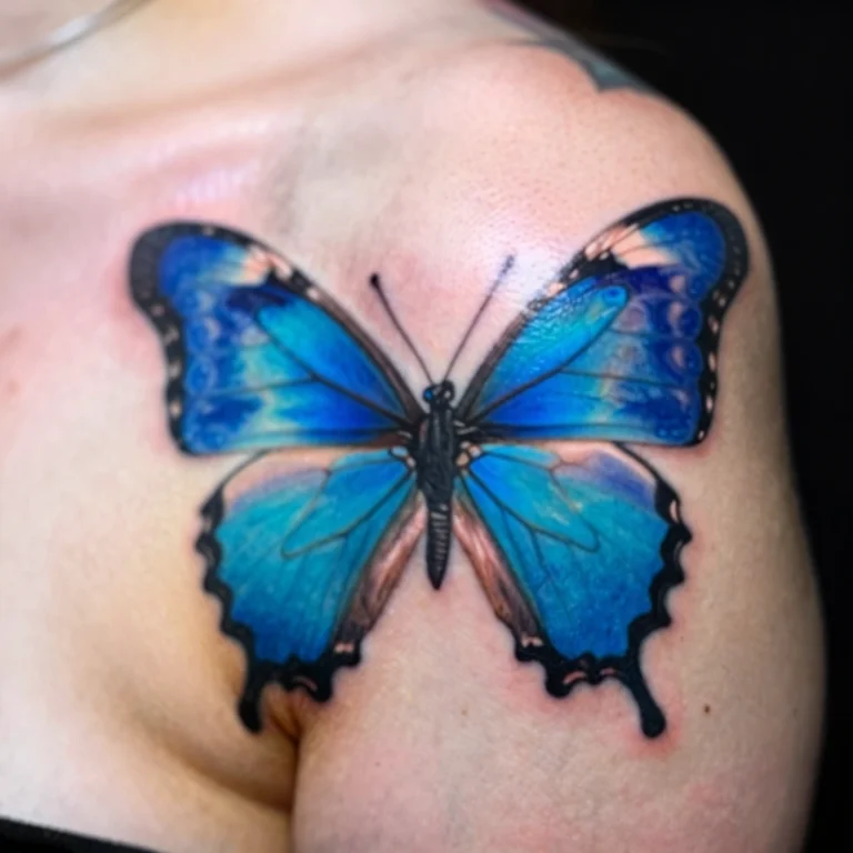 18 Blue Butterfly Tattoos for Women: The Complete Design Guide (With Placement, Pain, and Aftercare Tips)