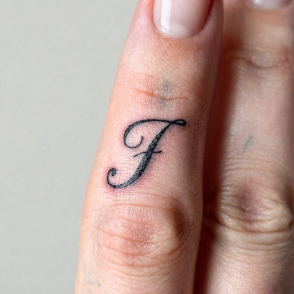 20. Personalized Initial or Symbol on Finger
