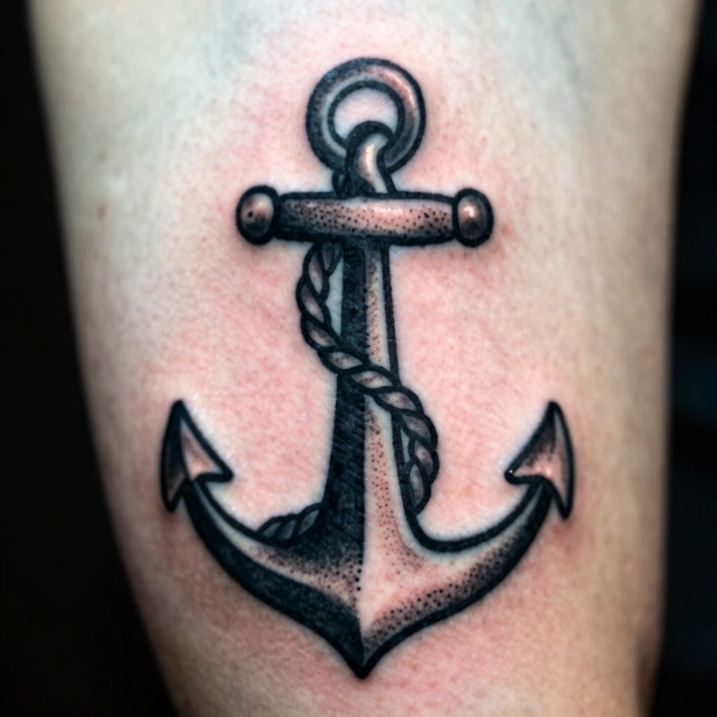 14. Anchor and Rope Symbol