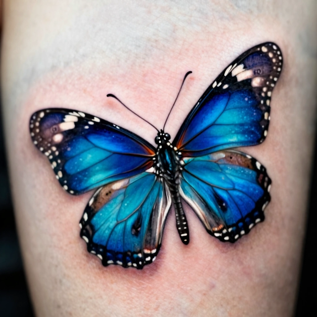3. Micro-Realism Blue Monarch