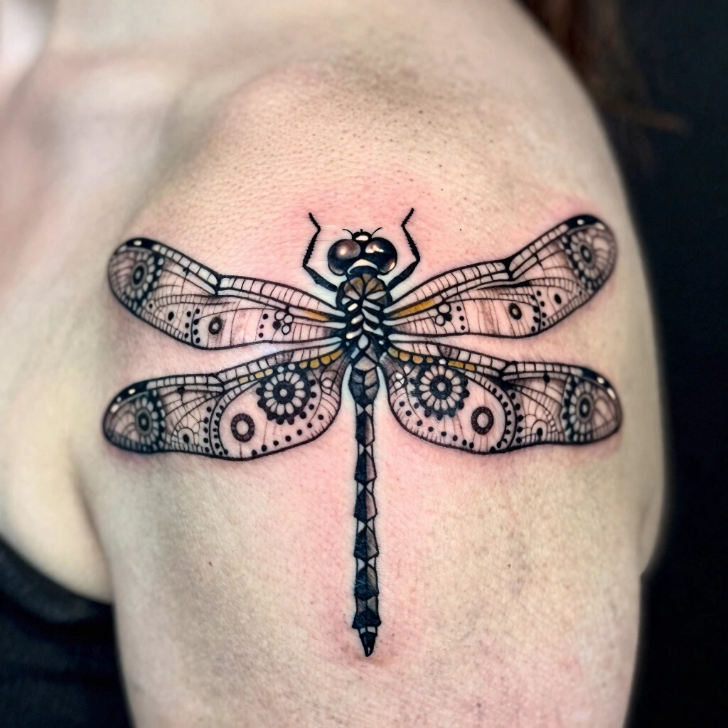 7. Mandala Dragonfly