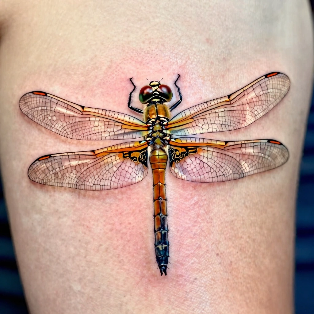 10. Illustrative Realistic Dragonfly