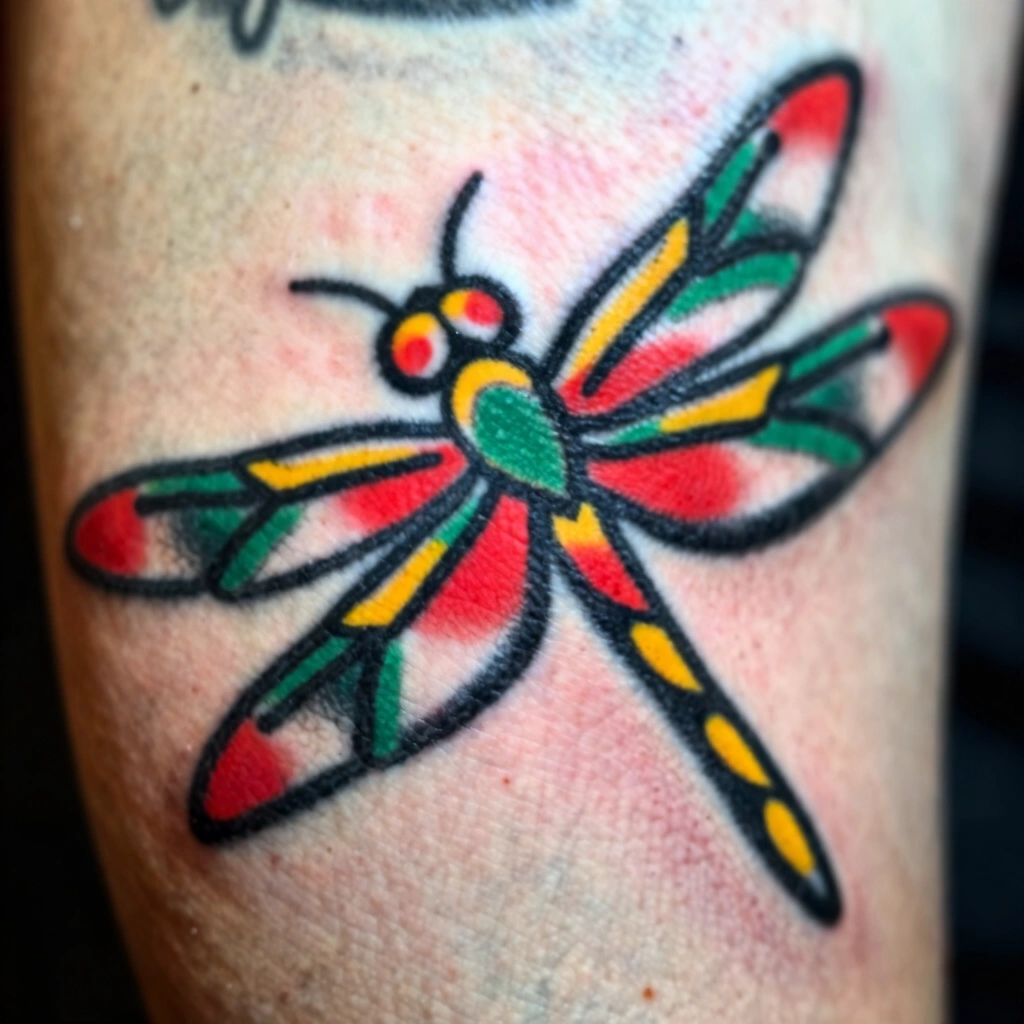 14. Bold Traditional American Dragonfly