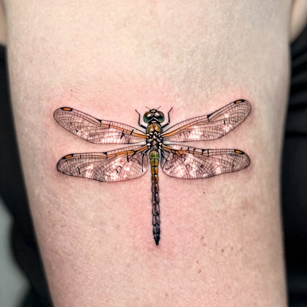 18. Dragonfly Paired with Script or Quote
