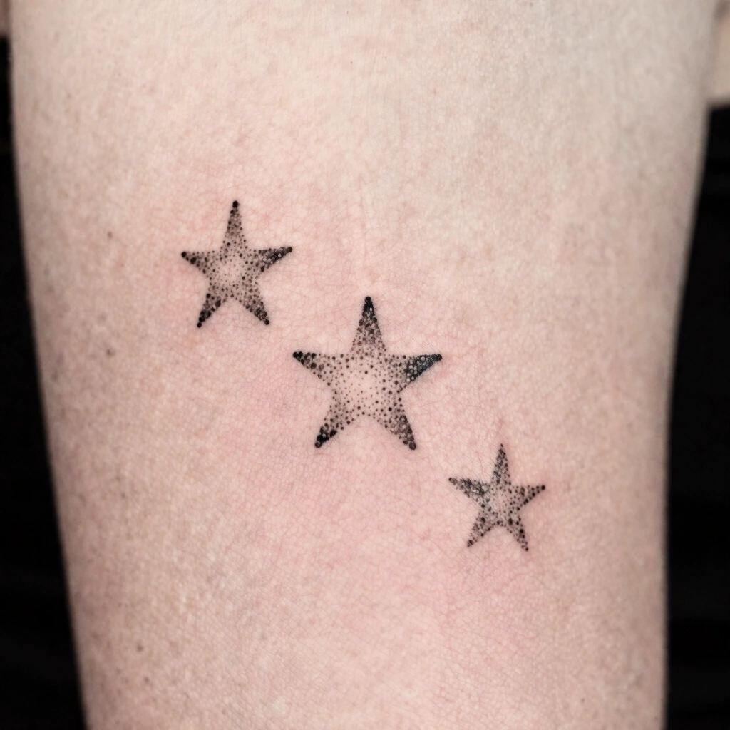 3. Tiny Dotwork Star Cluster