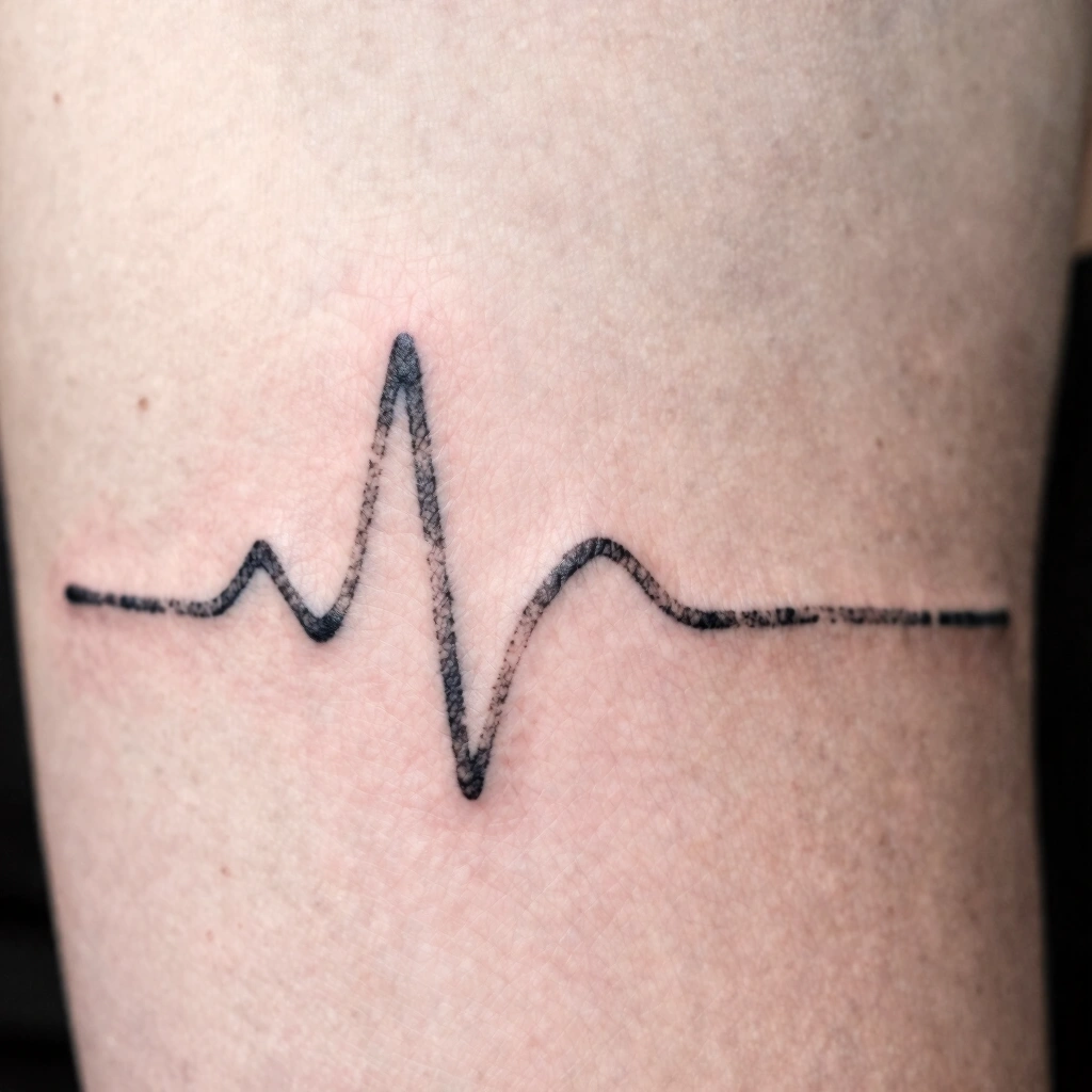 5. Minimalist Single-Line Wave