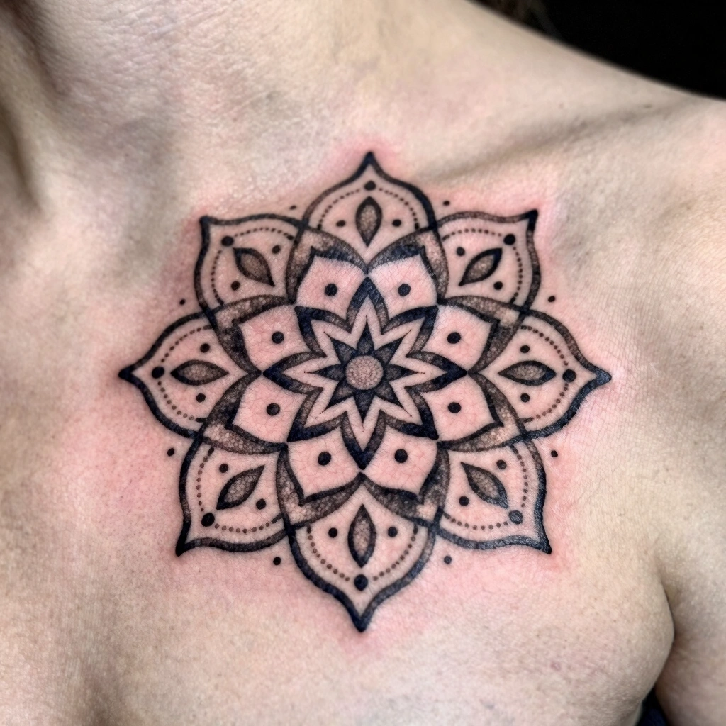 17. Dotwork Mandala Fragment