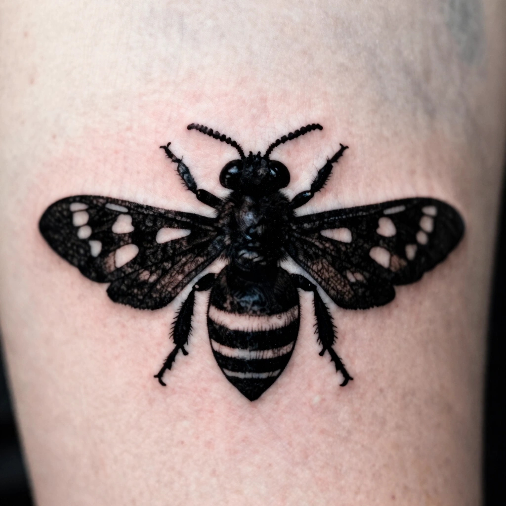 14. Small Blackwork Insect or Botanical Silhouette