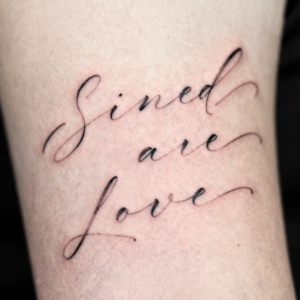 3. Single-Needle Script Word