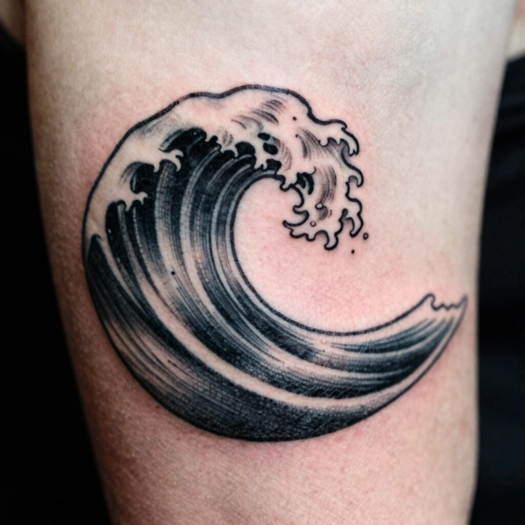 4. Negative Space Wave Band