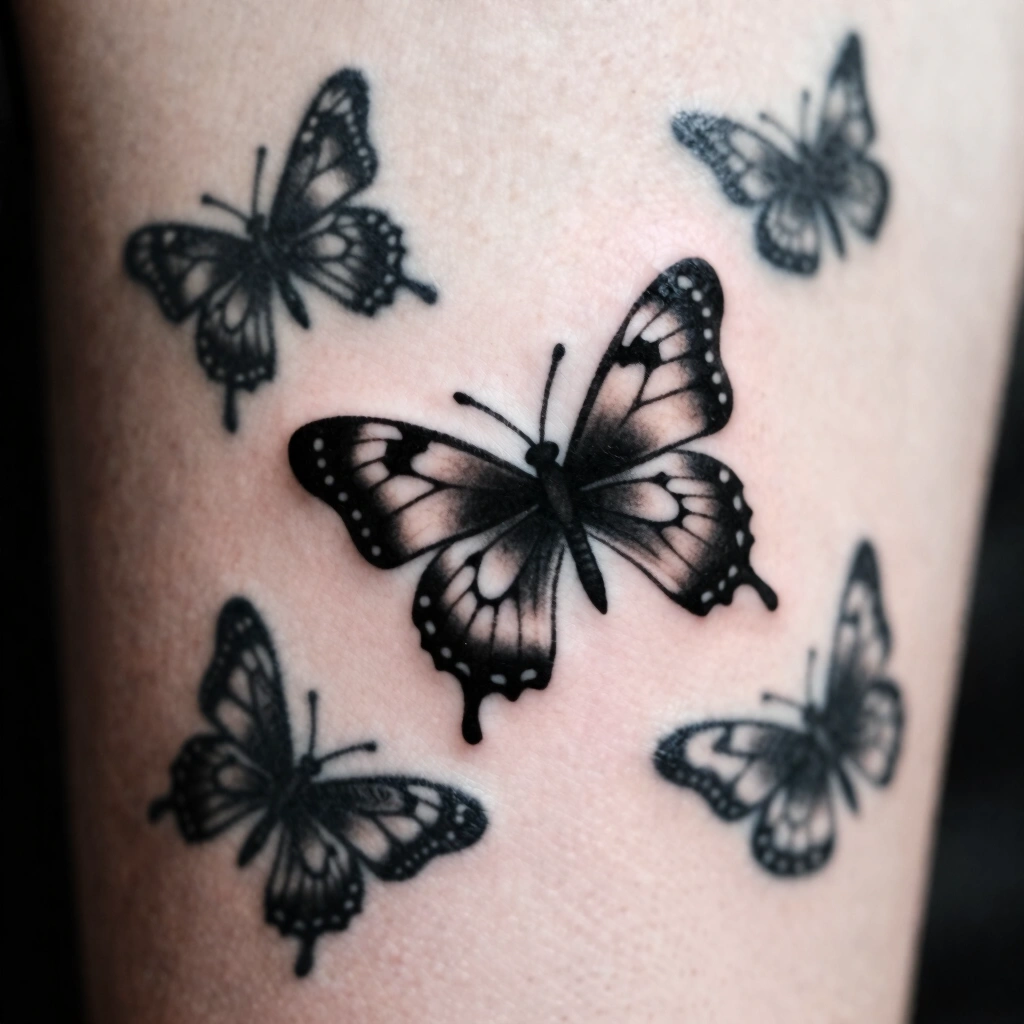 5. Tiny Blackwork Butterfly