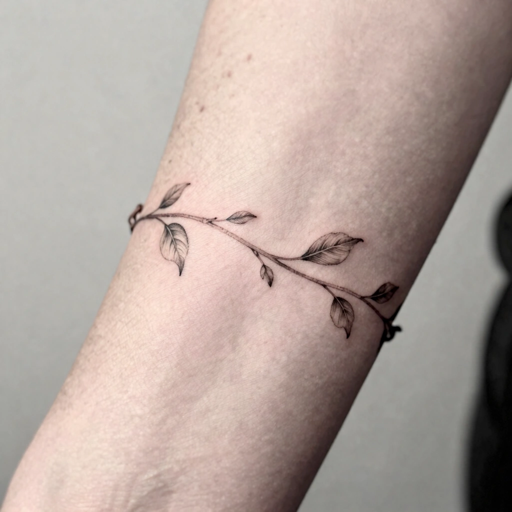 7. Delicate Vine Wrap Around Wrist