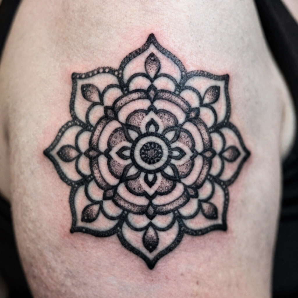 12. Dotwork Mandala Fragment