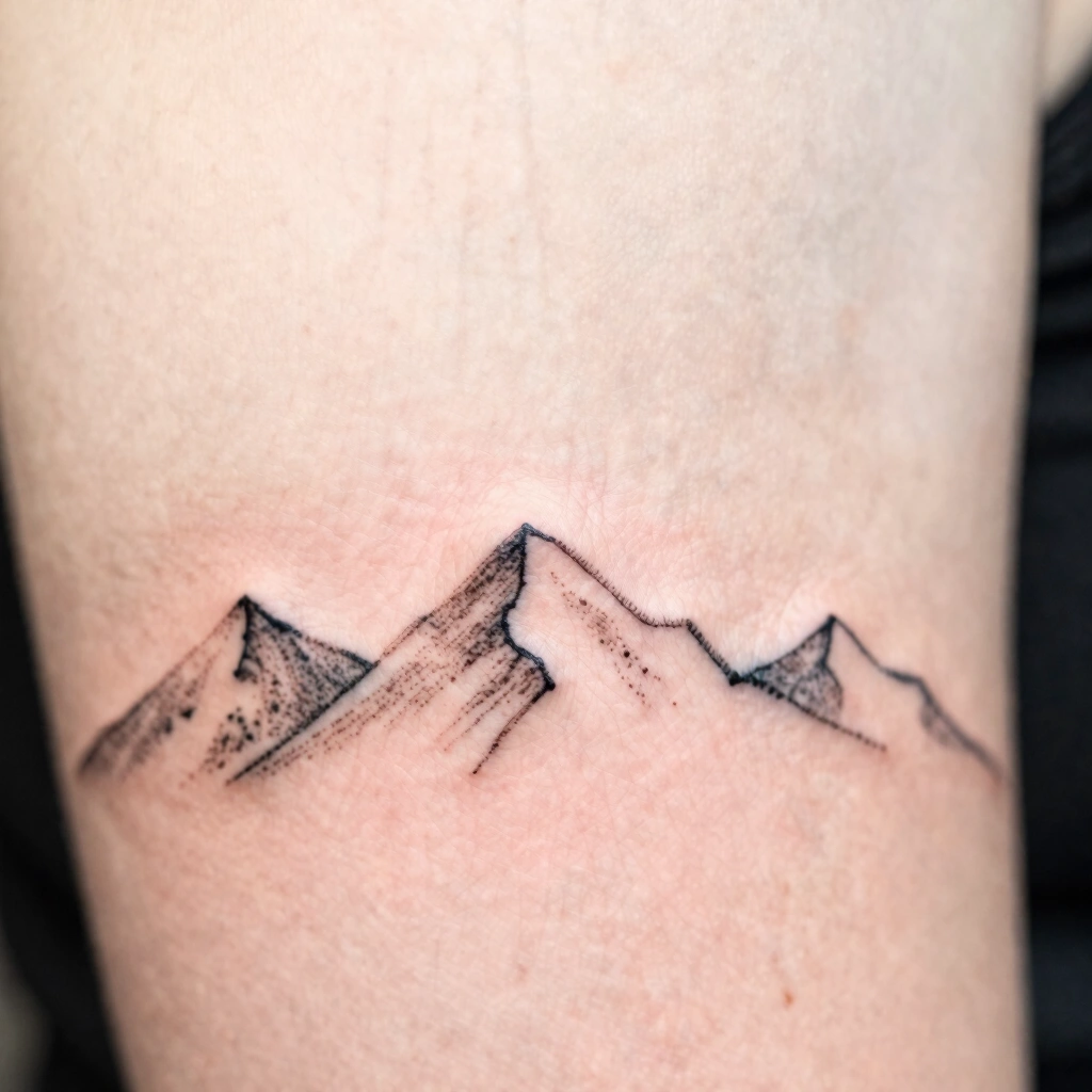 15. Single-Line Mountain Range