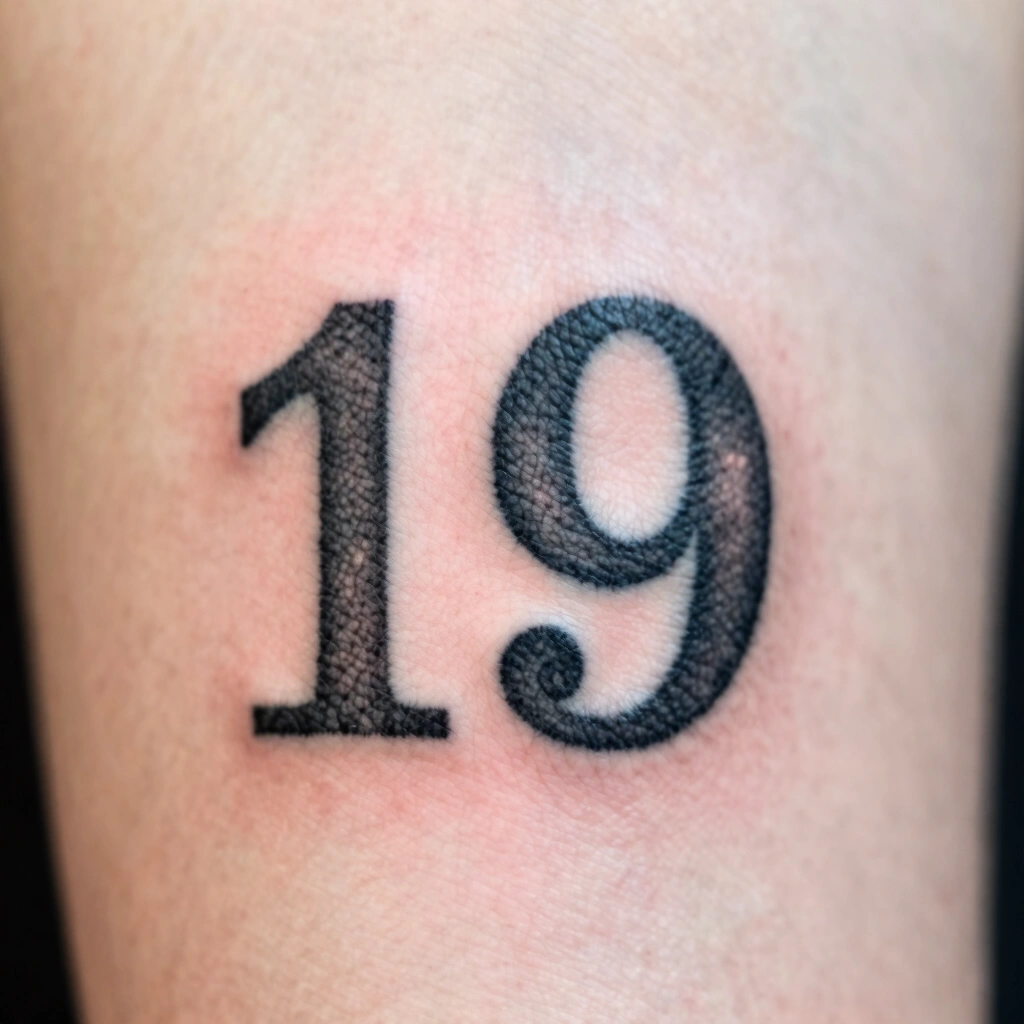 19. Single Needle Number or Date