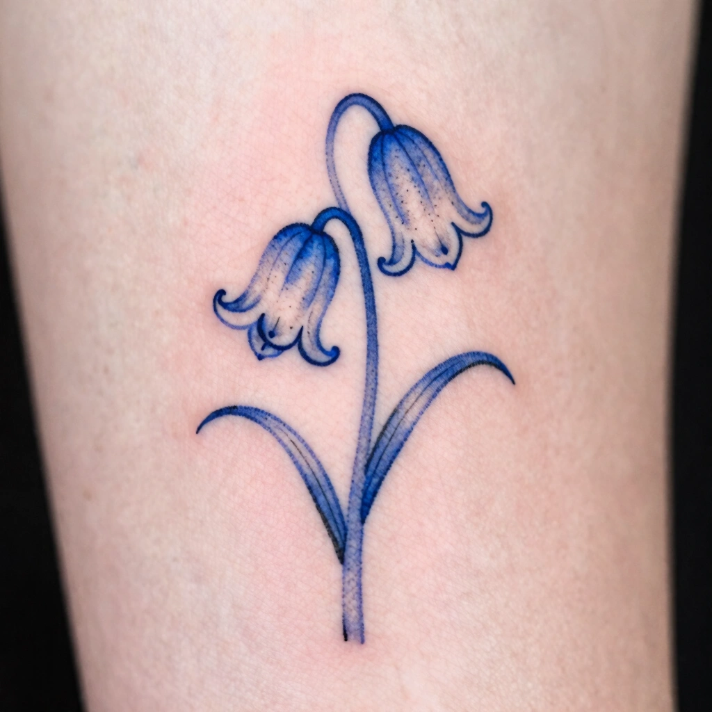 1. Fine-Line Single Bluebell Stem