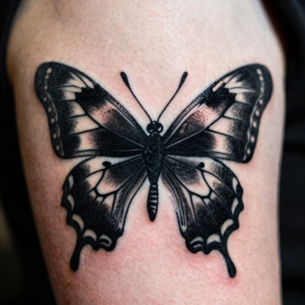 Blackwork Bold Butterfly