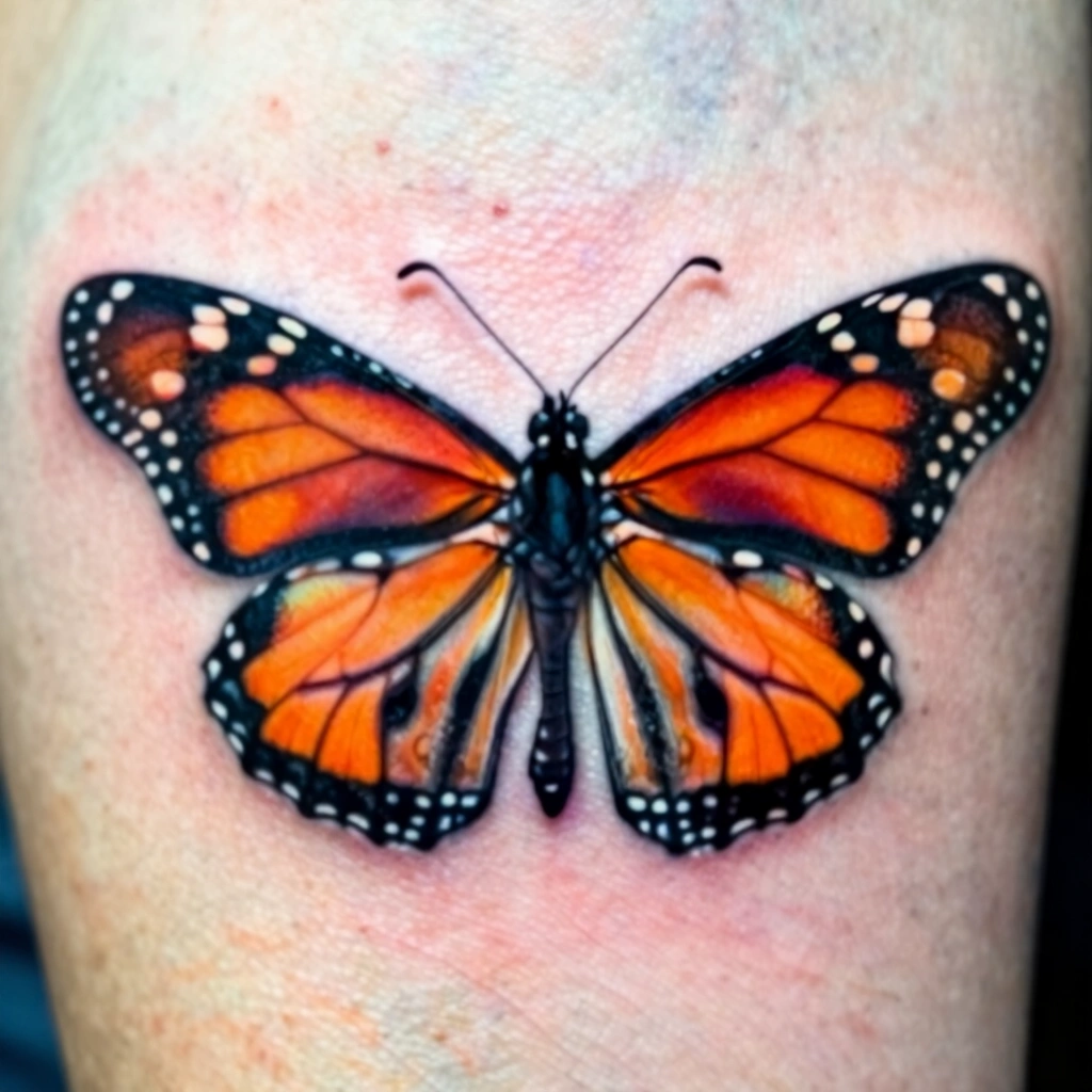 Colored Monarch Butterfly