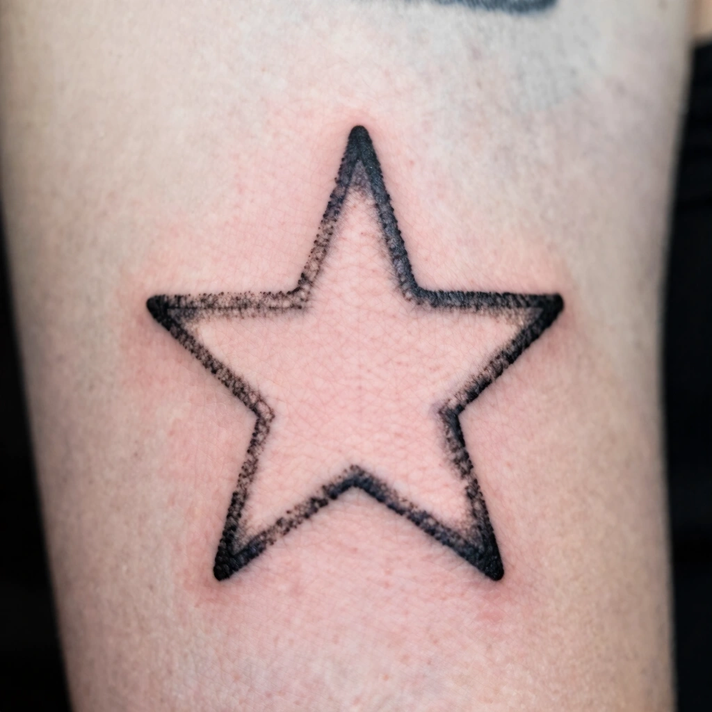 5. Negative Space Star