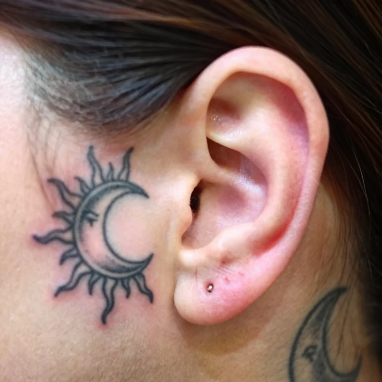 23 Sun and Moon Tattoo Matching Sisters Designs Worth Booking