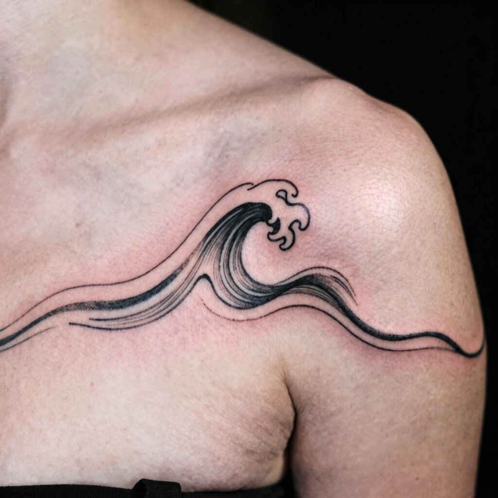 Abstract Linework Wave