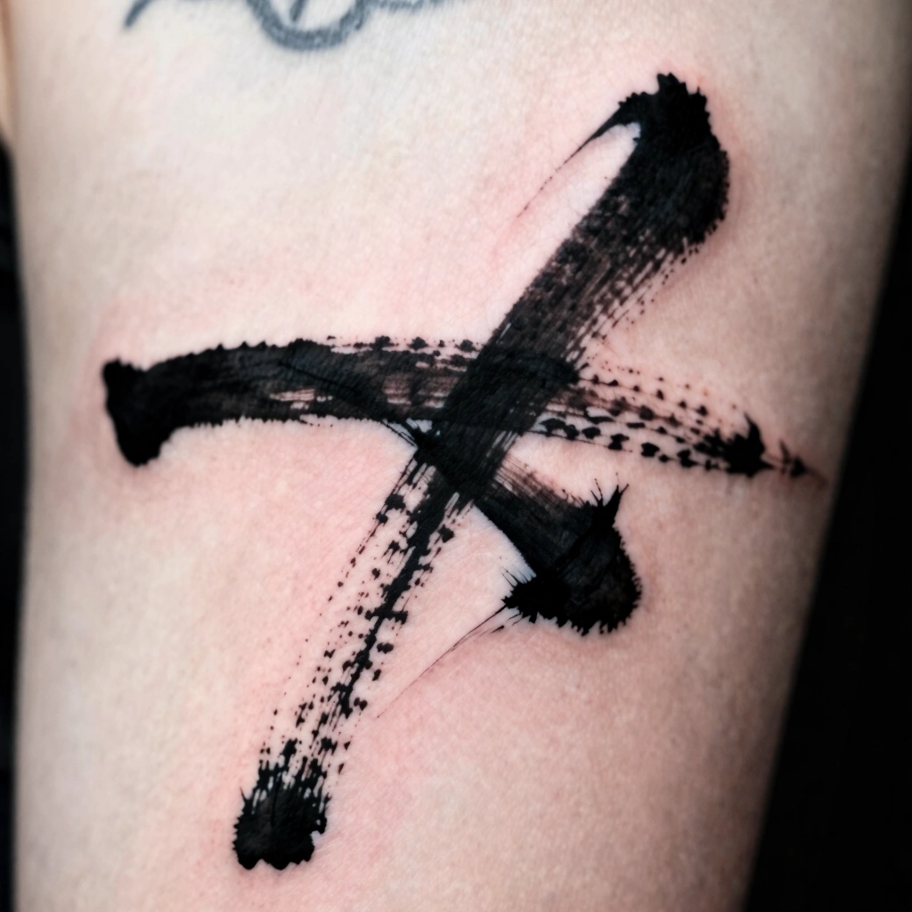 13. Abstract Brushstroke Design