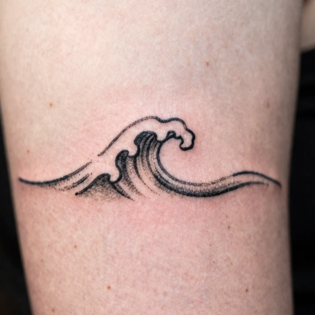Fine-Line Wave Doodle