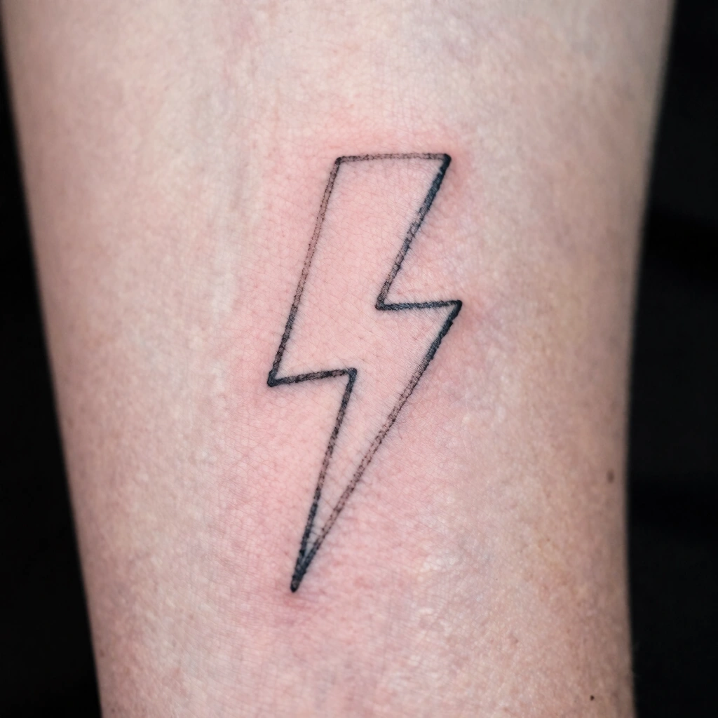 Fine-Line Lightning Bolt