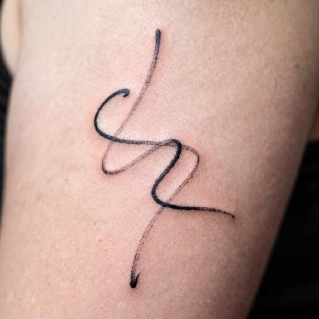 Abstract Squiggle Line
