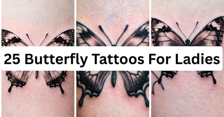25 Butterfly Tattoos For Ladies