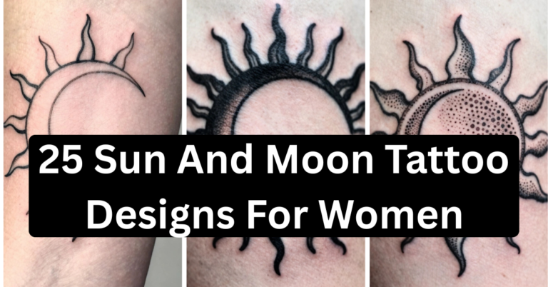 25 Sun and Moon Tattoo Designs For Women