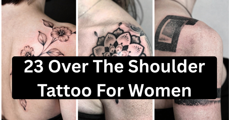 23 Over The Shoulder Tattoo For Women