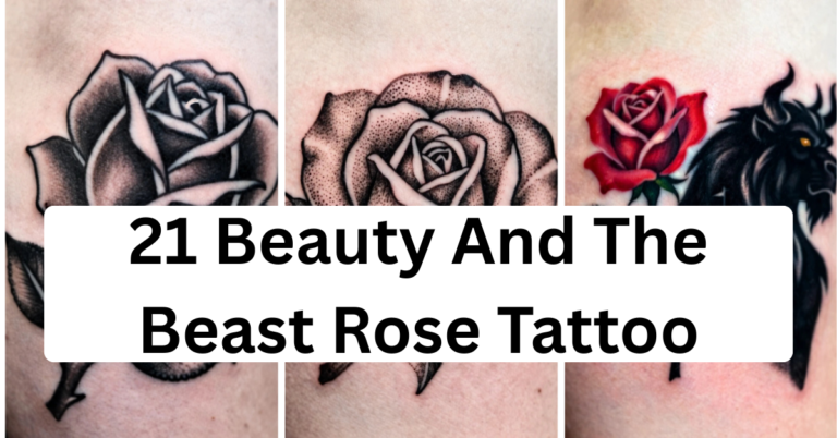 21 Beauty and the Beast Rose Tattoo Ideas That Actually Hold Up on Skin
